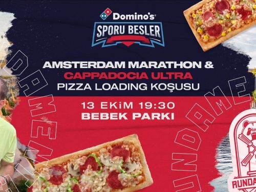 DOMINO’S SPORU BESLER AMSTERDAM MARATHON & CAPPADOCIA ULTRA PIZZA LOADING RUN